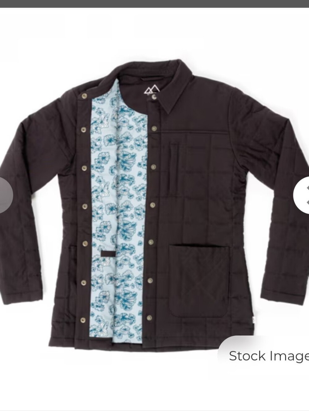 NWOT Wild Rye Imogene Shaket Quilted Jacket Button Up Black Medium
